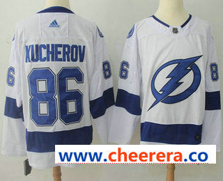 Nikita Kucherov Tampa Bay Lightning white jersey