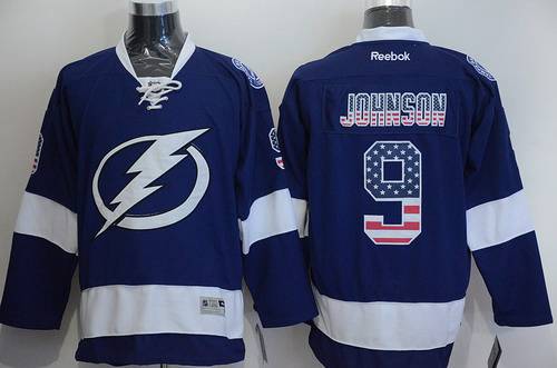 Tyler Johnson USA Flag Tampa Bay Lightning blue Fashion jersey