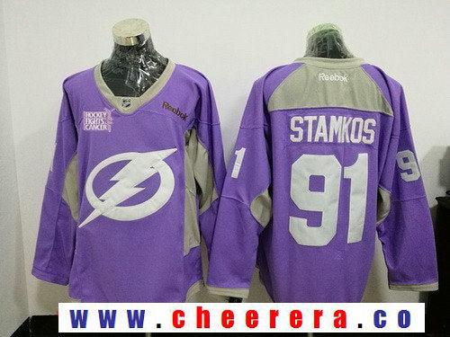 Steven Stamkos Tampa Bay Lightning purple jersey