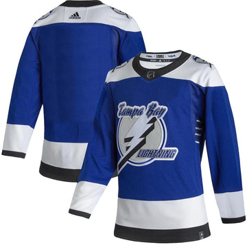 Custom Tampa Bay Lightning blue Reverse Retro jersey