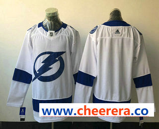 Custom Tampa Bay Lightning white jersey