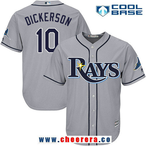Corey Dickerson Tampa Bay Rays gray Road jersey