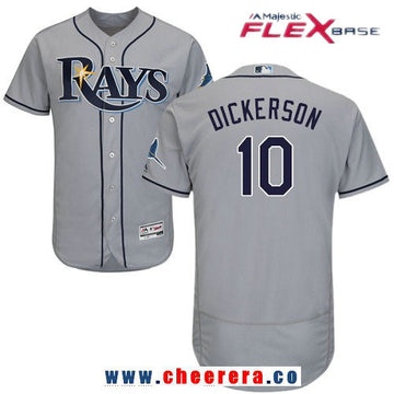 Corey Dickerson Tampa Bay Rays gray Road jersey