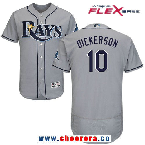 Corey Dickerson Tampa Bay Rays gray Road jersey
