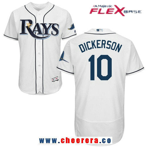 Corey Dickerson Tampa Bay Rays white Home jersey