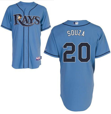 Steven Souza Jr Tampa Bay Rays blue jersey