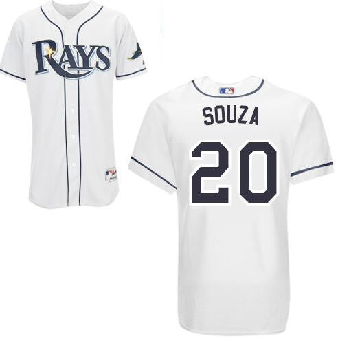 Steven Souza Jr Tampa Bay Rays white Home jersey