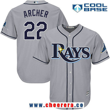 Chris Archer Tampa Bay Rays gray Road jersey