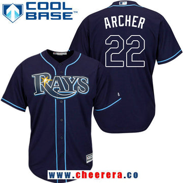 Chris Archer Tampa Bay Rays navy Alternate jersey