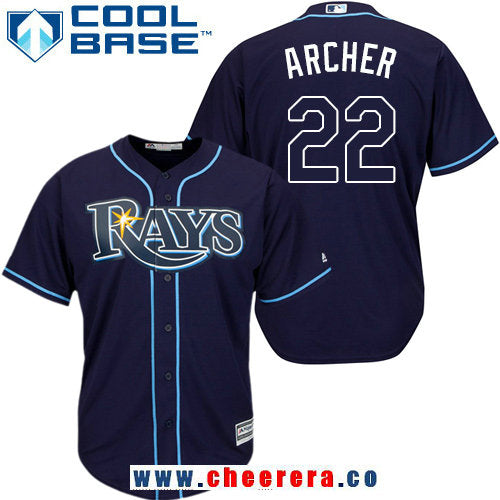 Chris Archer Tampa Bay Rays navy Alternate jersey