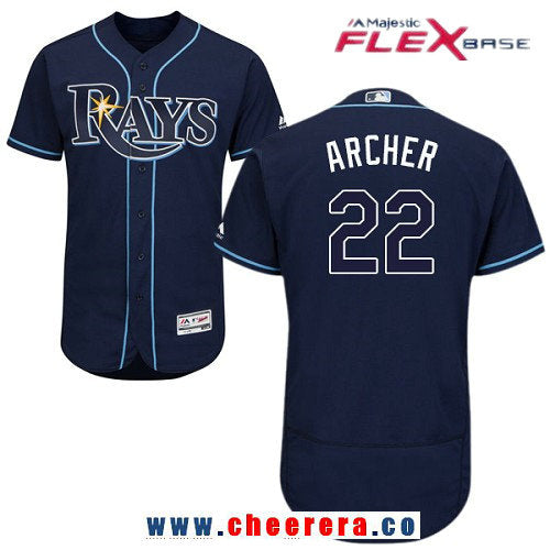 Chris Archer Tampa Bay Rays navy Alternate jersey