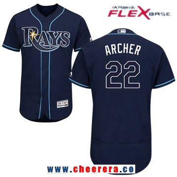Chris Archer Tampa Bay Rays navy Alternate jersey