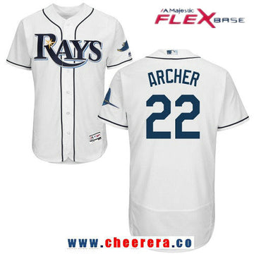 Chris Archer Tampa Bay Rays white Home jersey
