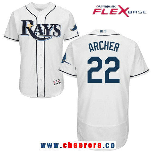 Chris Archer Tampa Bay Rays white Home jersey