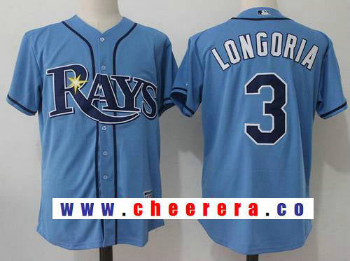 Evan Longoria Tampa Bay Rays blue Alternate jersey