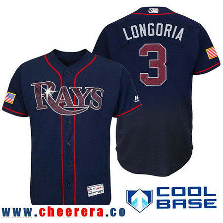 Evan Longoria Tampa Bay Rays navy Fashion jersey