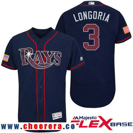 Evan Longoria Tampa Bay Rays navy Fashion jersey