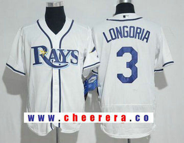 Evan Longoria Tampa Bay Rays white Home jersey