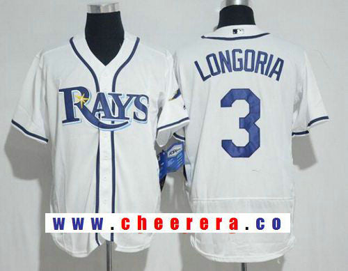 Evan Longoria Tampa Bay Rays white Home jersey
