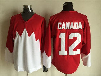 Team Canada red Throwback jersey