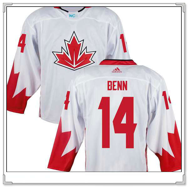 Jamie Benn Team Canada white Game jersey