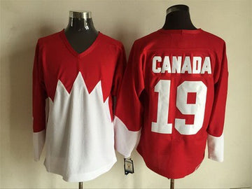 Team Canada red Throwback jersey