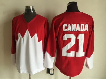 Team Canada red Throwback jersey