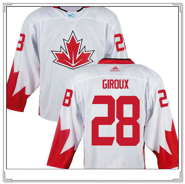 Claude Giroux Team Canada white Game jersey