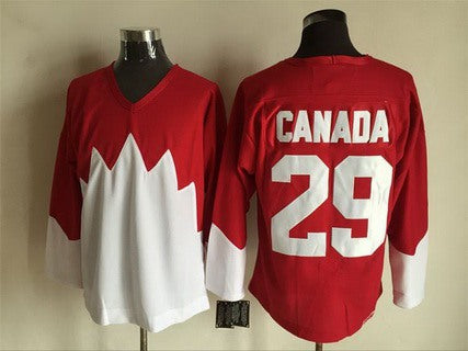 Team Canada red Throwback jersey