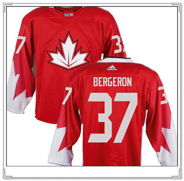 Patrice Bergeron Team Canada red Game jersey