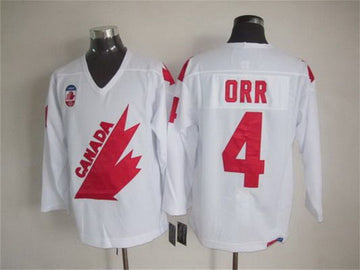 Bobby Orr Team Canada white Throwback jersey