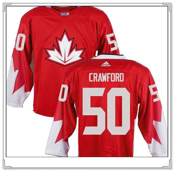 Corey Crawford Team Canada red Game jersey