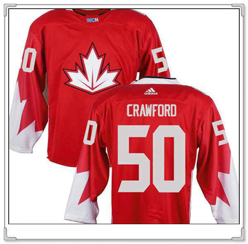 Corey Crawford Team Canada red Game jersey