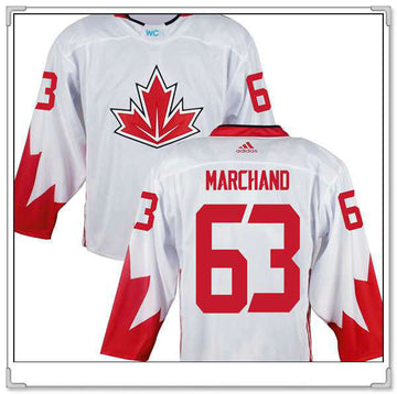 Brad Marchand Team Canada white Game jersey