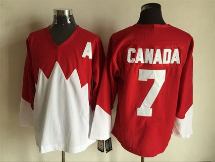 Team Canada red Throwback jersey