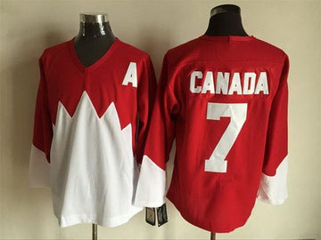 Team Canada red Throwback jersey