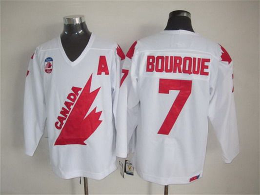 Ray Bourque Team Canada white Throwback jersey