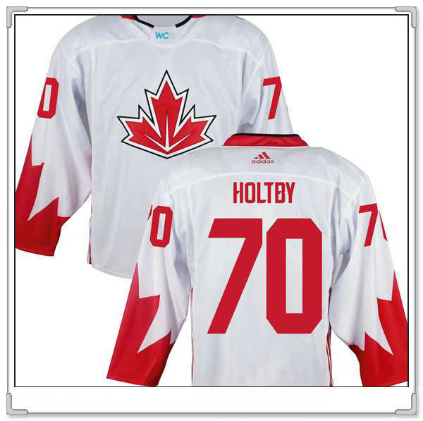 Braden Holtby Team Canada white Game jersey