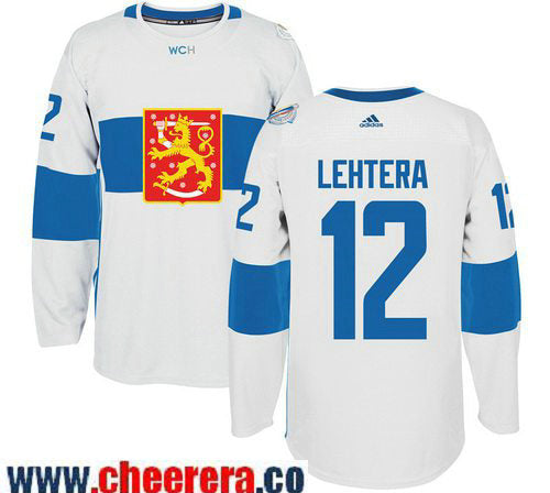 Jori Lehtera Adidas Team Finland white Game jersey