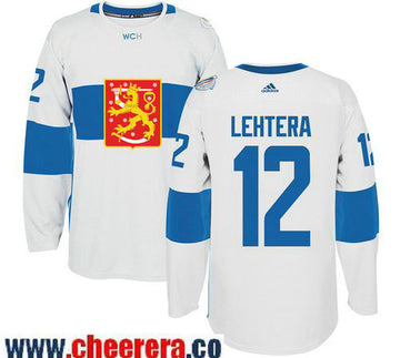 Jori Lehtera Adidas Team Finland white Game jersey