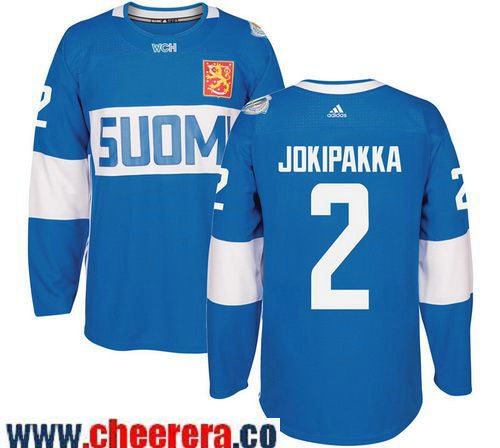 Jyrki Jokipakka Adidas Team Finland blue Game jersey