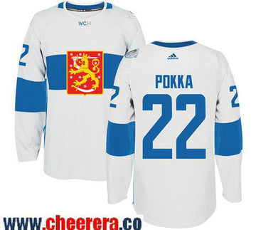 Ville Pokka Adidas Team Finland white Game jersey