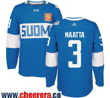Olli Maatta Adidas Team Finland blue Game jersey