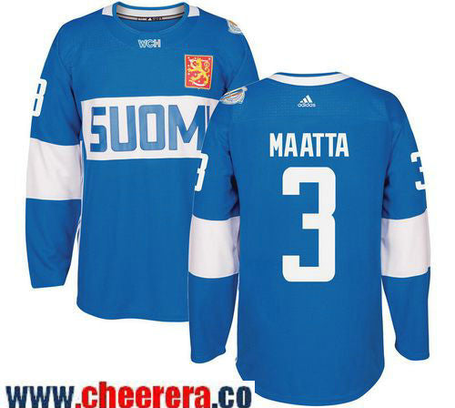 Olli Maatta Adidas Team Finland blue Game jersey