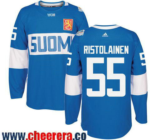 Rasmus Ristolainen Adidas Team Finland blue Game jersey