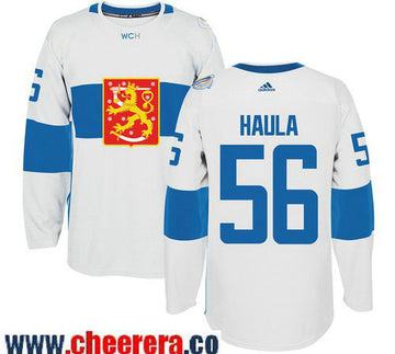 Erik Haula Adidas Team Finland white Game jersey