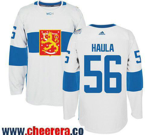 Erik Haula Adidas Team Finland white Game jersey