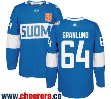 Mikael Granlund Adidas Team Finland blue Game jersey