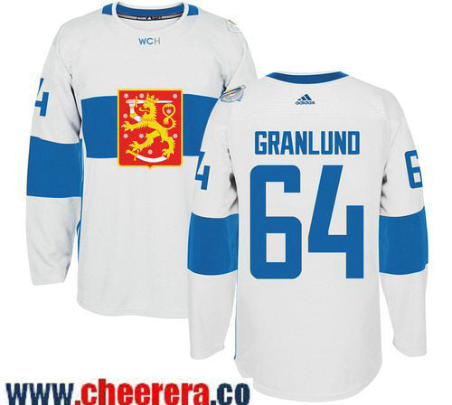 Mikael Granlund Adidas Team Finland white Game jersey