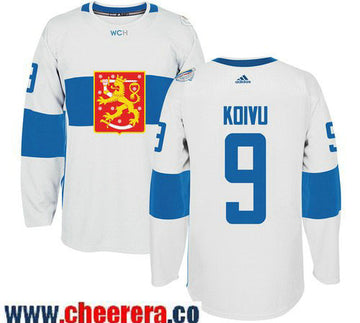 Mikko Koivu Adidas Team Finland white Game jersey